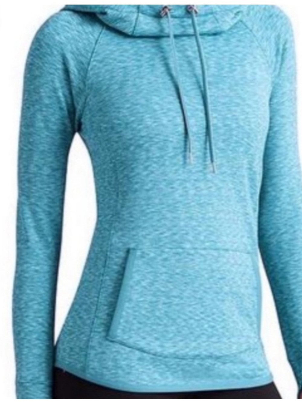 Athleta Tranquility Hoodie Space Dye Pullover High Collar Neck